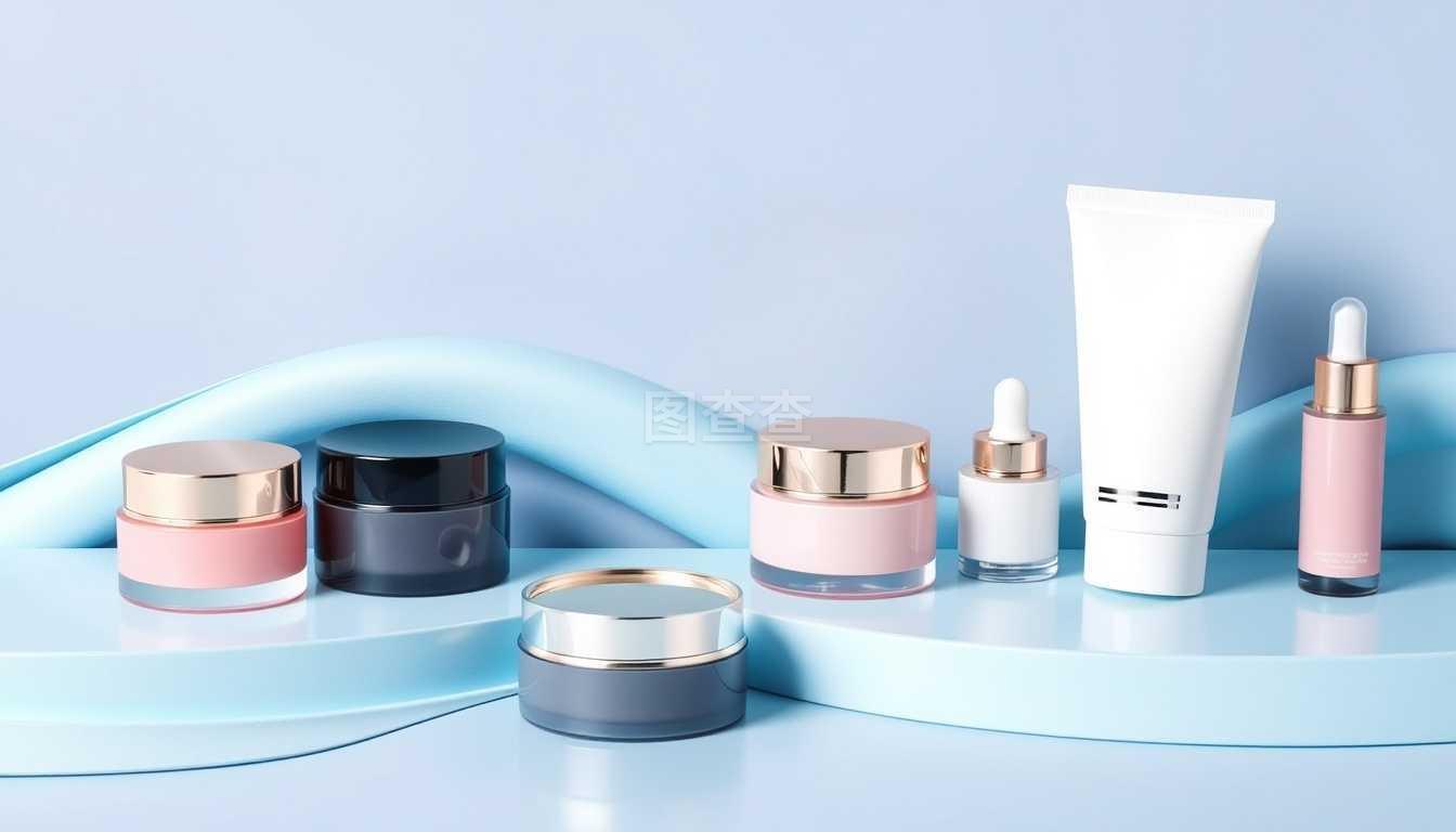 為廣告或雜志背景設(shè)計化妝品產(chǎn)品模板.3d寫實矢量圖示.eps10.為廣告或雜志背景設(shè)計化妝品產(chǎn)品模板.3d寫實矢量圖示